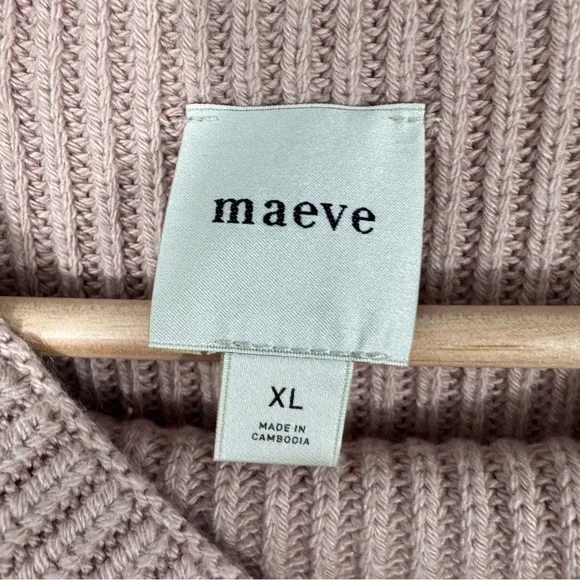 Anthropologie Maeve Katey Mock-Neck Bell-Sleeve Sweater XL - Picture 9 of 10